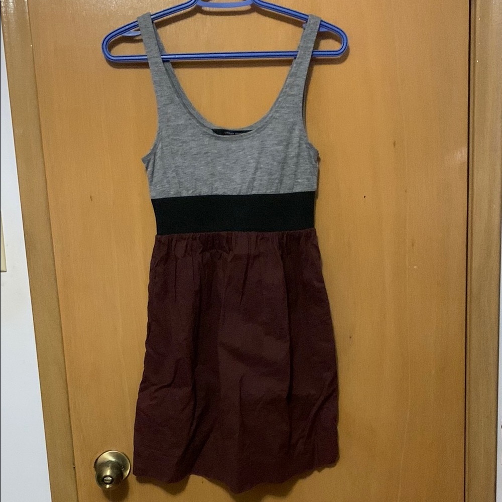 Urban Behavior Gray and Brown Dress